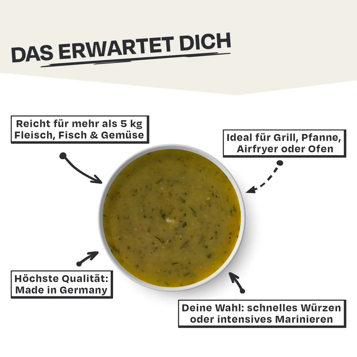 Buttrige Kräuter - Kräuter-Marinade